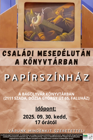 Családi mesedélutánok a könyvtárban