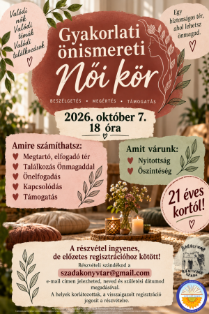 Gyakorlati önismereti női kör (10.07.)