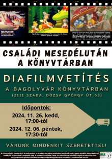 Diafilmvetítés a Bagolyvár könyvtárban