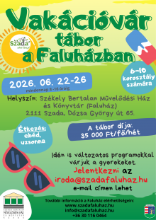 Vakációvár tábor a Faluházban(06.22.-06.26.)